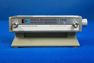 Agilent HP 8495G W/ 002 Programmable Step Attenuator, DC to 4 GHz, 0 to 70 dB - Picture 1 of 8