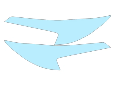 Atualize os faróis do Toyota Corolla 2020-2024: proteção de pintura PPF pré-cortada - Imagem 1 de 3