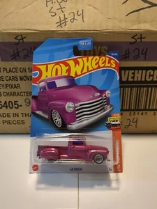 2022🔥 HOT 🛻WHEELS HOT TRUCKS 9/10 LA TROCA PINK BRAND NEW IN BOX - Picture 1 of 4