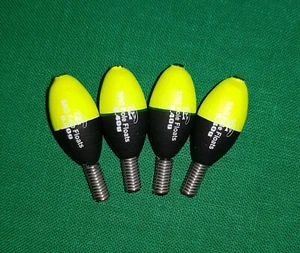 4 x Highest Quality Jigger Pole Fishing Floats (4 x 0.4g Yellow) - Picture 1 of 1