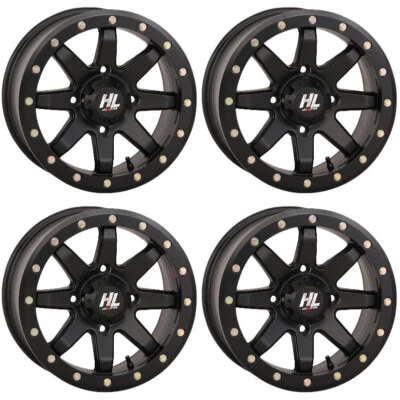 4 ATV/UTV Wheels Set 15in High Lifter HL9 Beadlock Matte Black 4/156 5+2 POL Foto 1 de 4