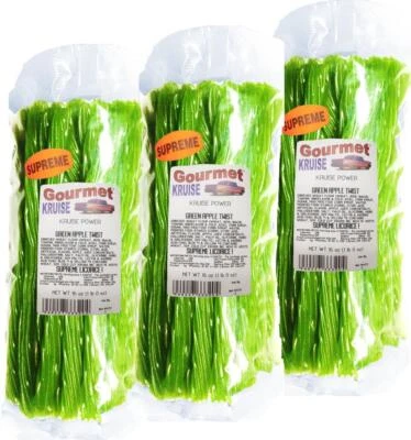 Green Apple Licorice Twist 3-1lb Bags (3 Pack) (NET WT 48 OZ) Gourmet Kruise® - Image 1 of 4