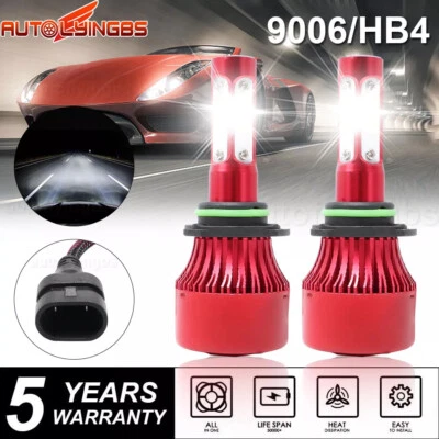 For Dodge Avenger 2008-2014 6000K White Front LED Headlight Bulb Low Beam Kit - Image 1 of 4