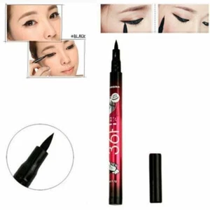 36H Eyeliner Waterproof Black Pen Liquid Black Eye Liner Pencil Make Up Tool - Picture 1 of 7