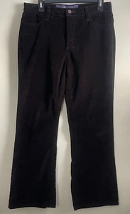 Not Your Daughters Jeans Pants Womens Size 8P Brown Corduroy Zip Made In USA - Picture 1 of 12