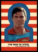 1983 Topps Superman III Sticker The Man of Steel #1