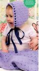 Babies Broderie Anglaise Bonnet & Blanket Knitting Patten Bonnet Size 0/12 Month