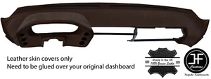 BROWN DASHBOARD & DASH POD LEATHER COVERS FITS PORSCHE 928 1978-1989 STYLE 2 - Picture 1 of 3