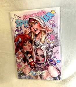 2023 SDCC Marvel Comic Amazing Spiderman Variant #25-D Signed J Scott Campbell - Picture 1 of 6