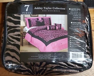 Ashley Taylor Collection Bettensemble - King 7-teiliges Bettdecken-Set - Taupe/Schwarz  - Bild 1 von 6