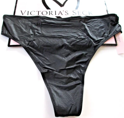 VICTORIA'S SECRET VERY SEXY High Waist Strappy Back Thong Panty S M L XL Black - Image 1 of 4