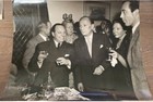DOCTOR WHO WILLIAM HARTNELL PHOTO 1949 & DENNIS PRICE AT FILM STUDIOS