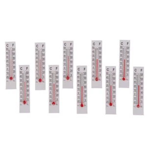 10 Pcs 5cmX1.1cm Miniature Paper Cardboard Thermometer Indoor -20-50 Ce*a5 - Picture 1 of 8