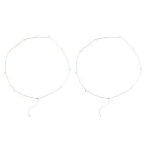2PCS Metal Link Waist Band Waist Belt Chain Waist Chain Waist - Picture 1 of 12