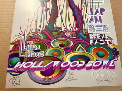 James Jean Yeah Yeah Yeahs - Hollywood Bowl  - Artist & Band Signed Poster - Image 1 of 4