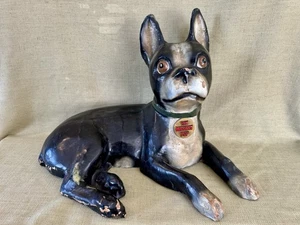 1930’s Bryant Pup, Paper Mache Furnace Co. Thekenaufsteller Maskottchen King Cole - Bild 1 von 8