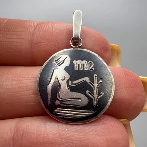 Colgante Vintage URSS Plata de Ley 875 Esmalte Joyería Mujer Firmado 3.57 gr - Imagen 1 de 8