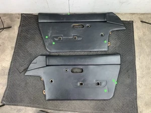 1990-1997 Mazda Miata Mx5 Oem Passenger Driver Black Door Card Panel Set *READ* - Picture 1 of 24