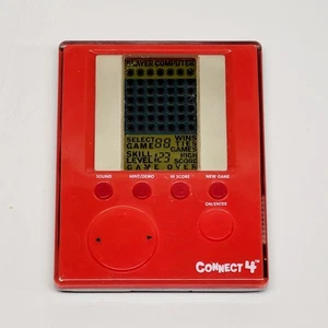 Milton Bradley Connect 4 2007 Electronic Handheld Travel Pocket Game Works RARE - Picture 1 of 4