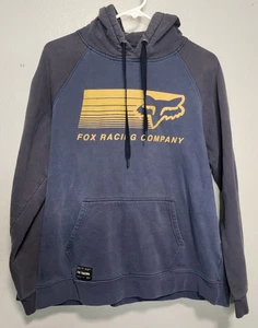 Felpa con cappuccio Fox Racing giovane grande blu logo pullover felpa outdoor BMX moto - Foto 1 di 9