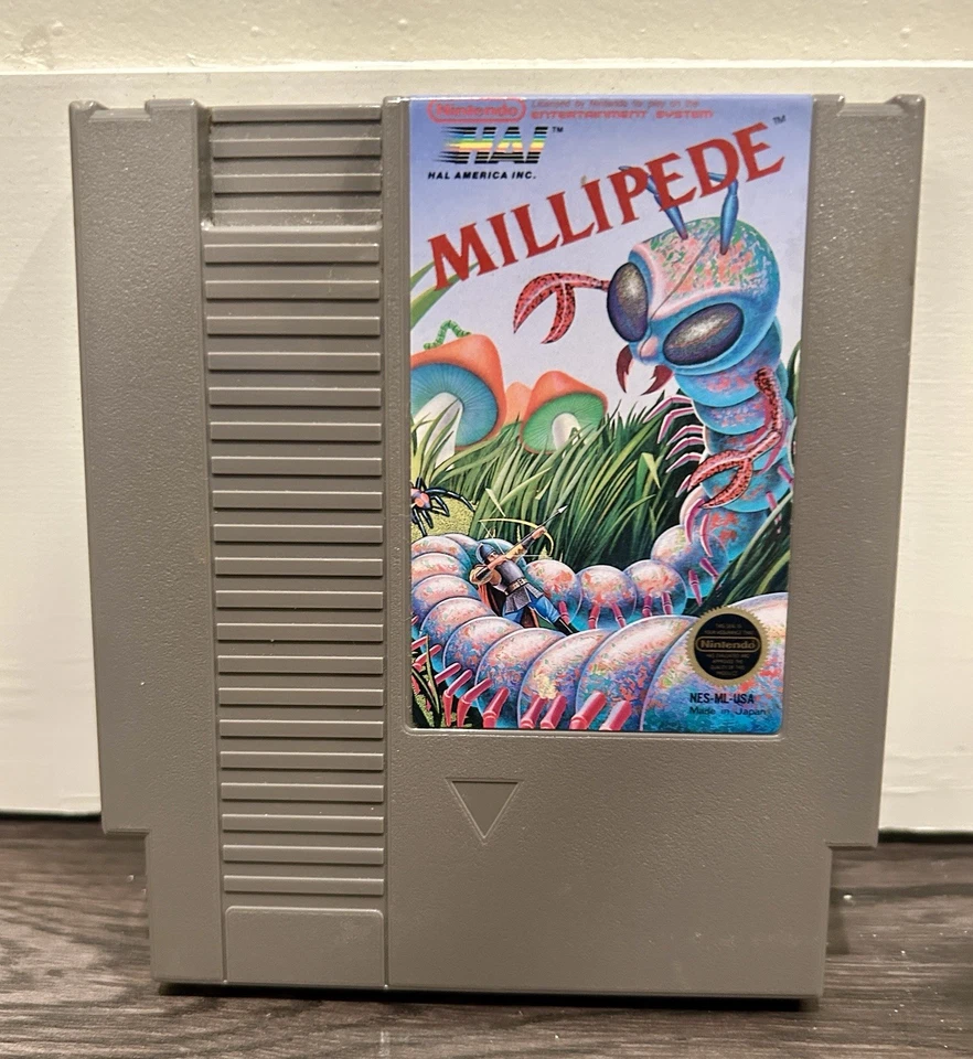 Millipede(NES,1988 年)- 测试和工作正品任天堂游戏 + 内胆包 — 第 1/4 张图片