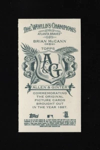 2012 Topps Allen & Ginter Mini NNO #264 Brian McCann Print/50 - Picture 1 of 2