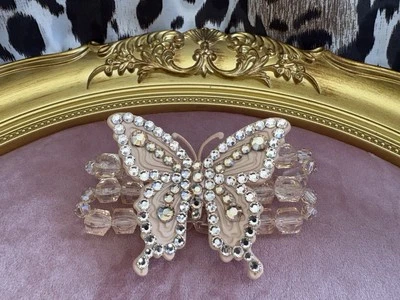 Tarina Tarantino HUGE Electric Butterfly Doll Skin Glinda Swarovski Bracelet - Image 1 of 4
