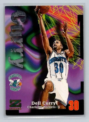 1997-98 SkyBox Z-Force  #65 Dell Curry Charlotte Hornets Basketball Card - Image 1 of 2