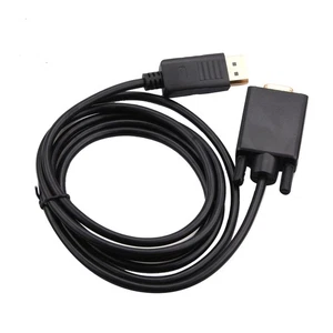 1080P DP to VGA Adapter Cable Display Port Male to VGA Male Converter Connecter - Picture 1 of 10