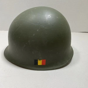 Elmetto militare belga in metallo, senza fodera, reliquia cool - Foto 1 di 8