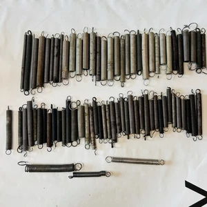 Posten 70 gebrauchte Vintage Verlängerungsfedern ca. 2-3" Doppelschlaufe Hakenenden - Bild 1 von 11