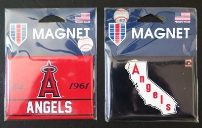 TWO (2) LOS ANGELES ANGELS, 2.5" X 3.5" METAL MAGNETS FROM WINCRAFT - Image 1 of 3