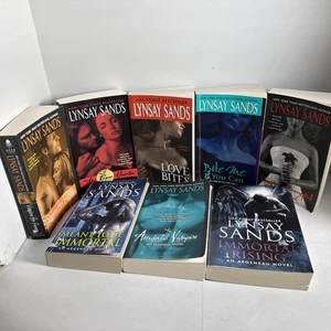 Lot of 8 ARGENEAU series paperbacks by  Lynsay Sands Vampire Paranormal Romance - Picture 1 of 17