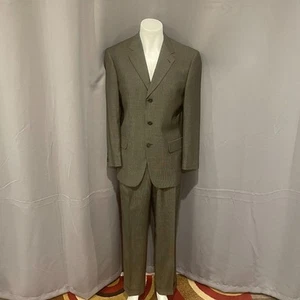 Traje de lana a cuadros Joseph Abboud Nordstrom marrón Glen 39R 32x30 para hombre - Imagen 1 de 20