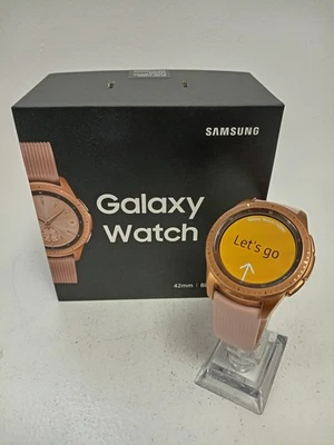 Samsung Galaxy Watch 42mm Rose Gold Bluetooth Smartwatch with Box Preowned  - Image 1 of 4