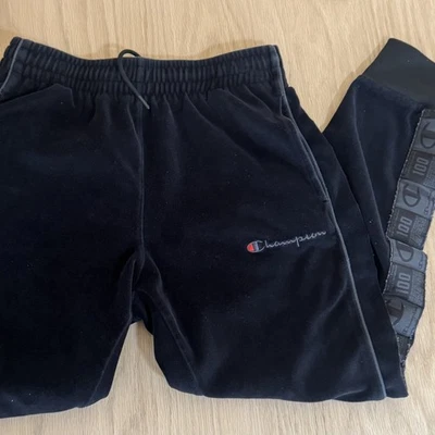 PANTALONES DE CHÁNDAL CHAMPION VELOUR NEGROS PARA HOMBRE TALLA MED Foto 1 de 4