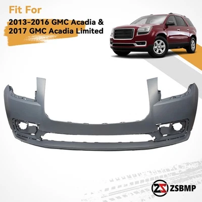 Front Upper Bumper Cover Fascia For 2013 2014 2015 2016 GMC Acadia Primed - Image 1 of 4