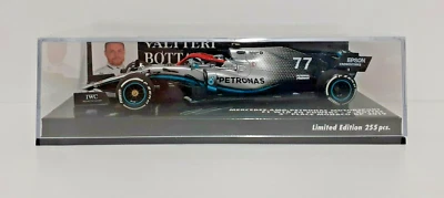 MODELLINO AUTO 1:43 F1 MINICHAMPS MERCEDES AMG W10 BOTTAS MONACO GP 2019 DIECAST - Immagine 1 di 4