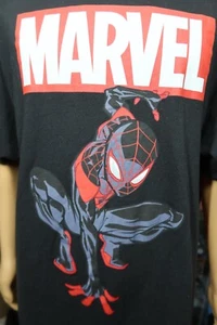 Marvel Comics Spiderman Men's T Shirt Size 2XL XXL Superhero black - Picture 1 of 4