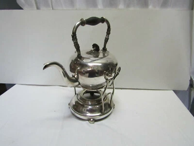 ancien samovar en metal argente art de la table  - Photo 1/4