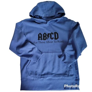 Boys Hooded Shirt Sweatshirt Hoodie AB/CD Rock and Roll Reading PreK Size 6/7 - Picture 1 of 6