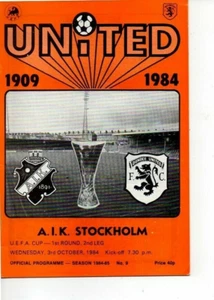 Dundee United v AIK Stockholm 1984/85 UEFA Cup 1st Round 2nd Leg - Picture 1 of 1