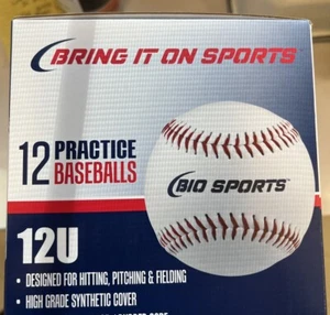 Baseballs BIO SPORTS, 12 PACK Practice Baseballs New - Picture 1 of 2