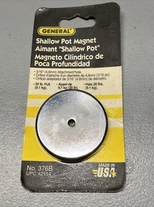 GENERAL TOOLS Shallow Pot Magnet  2” Diameter No. 376B Made In USA - Picture 1 of 3