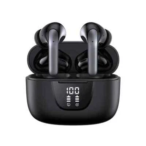 Mini Bluetooth TWS Earbuds Best Noise Cancelling Wireless Headphones Sports Gym - Picture 1 of 9