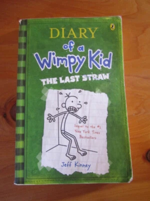 BOOK S/C DIARY OF A WIMPY KID  THE LAST STRAW 2009  GREAT  ** MUST SEE * - Image 1 of 2