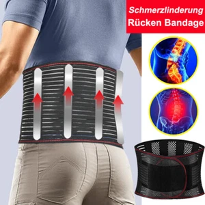 Orthopädie Lendenwirbelsäule Rückenbandage Rückenstütze Ischias Rückenschmerzen - Bild 1 von 33