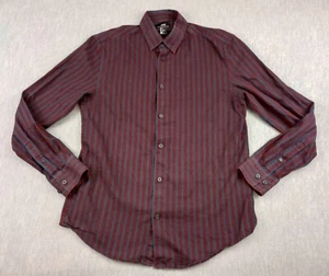 H&M Regular Fit Mens Sm Multicolored Striped Long Sleeve Button Up Dress Shirt - Picture 1 of 19