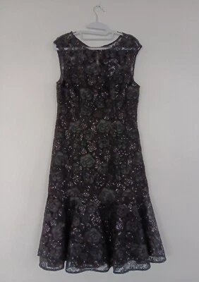 Review Black Sequin & Applique A-Line Formal Dress 10 - image 1 of 4