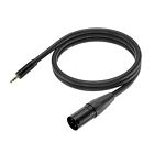 3.5mm to XLR Cable 5FT, 1/8 Inch TRS to XLR Male Microphone Cable, XLR to 1/8...